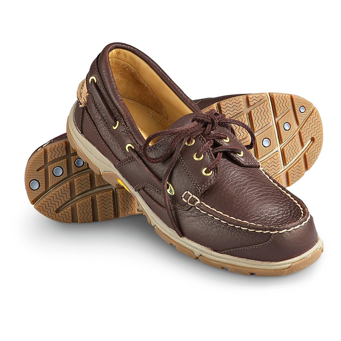 Men's Sebago® Admiral Lace Boat Shoes, Dark Brown 172400, Casual