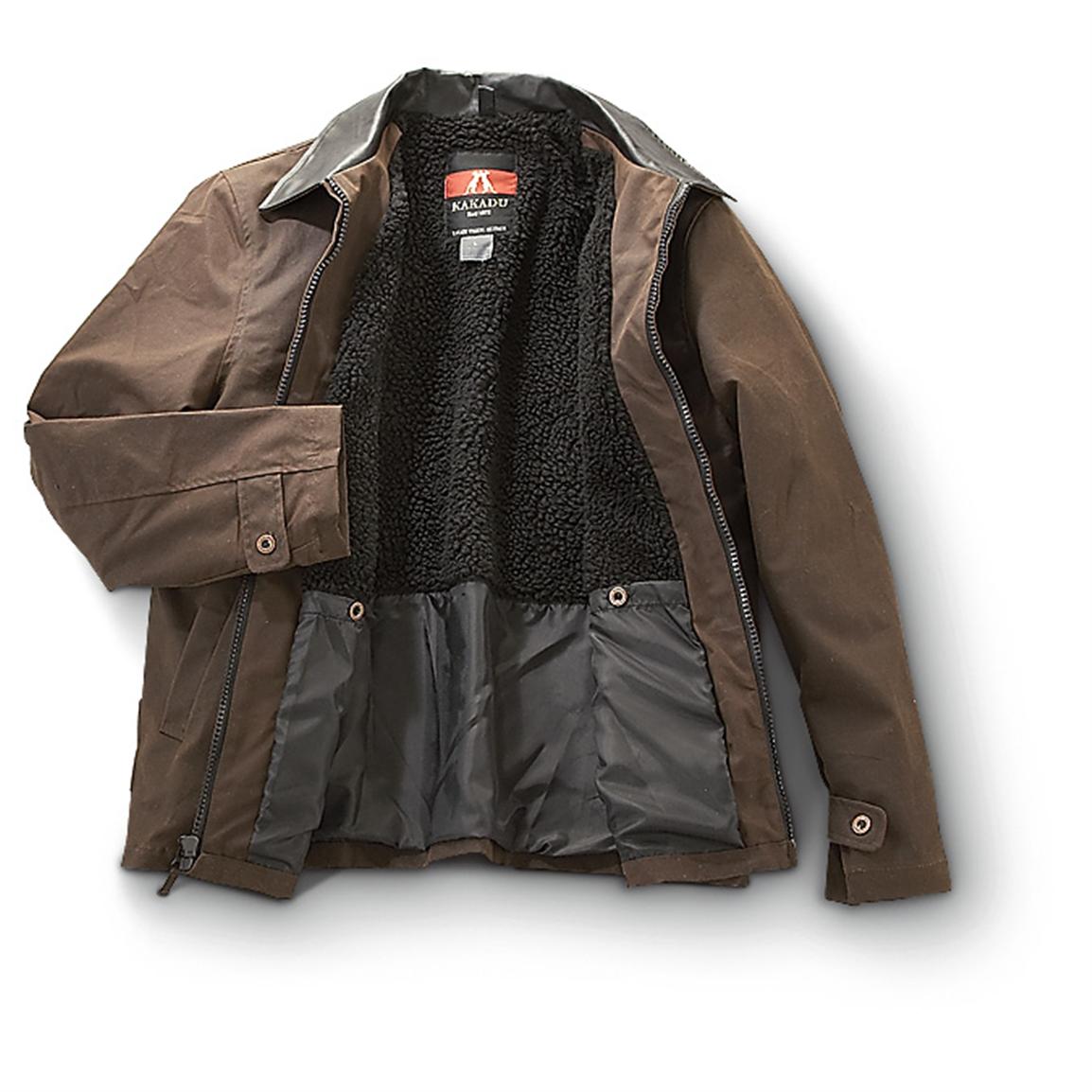 Kakadu® Oilskin Jacket, Brown 173836, Insulated Jackets & Coats at