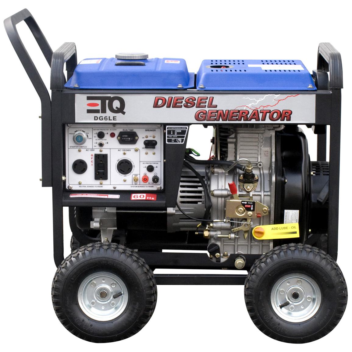 ETQ® 5,500 - watt Diesel Generator - 174032, Portable Generators at