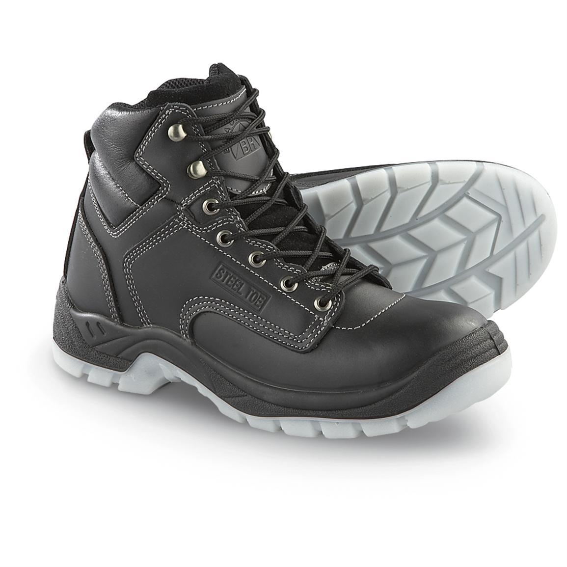 Men&#39;s Black Rock® 6&quot; Steel - toe Contractor Work Boots, Black - 176269, Work Boots at Sportsman ...