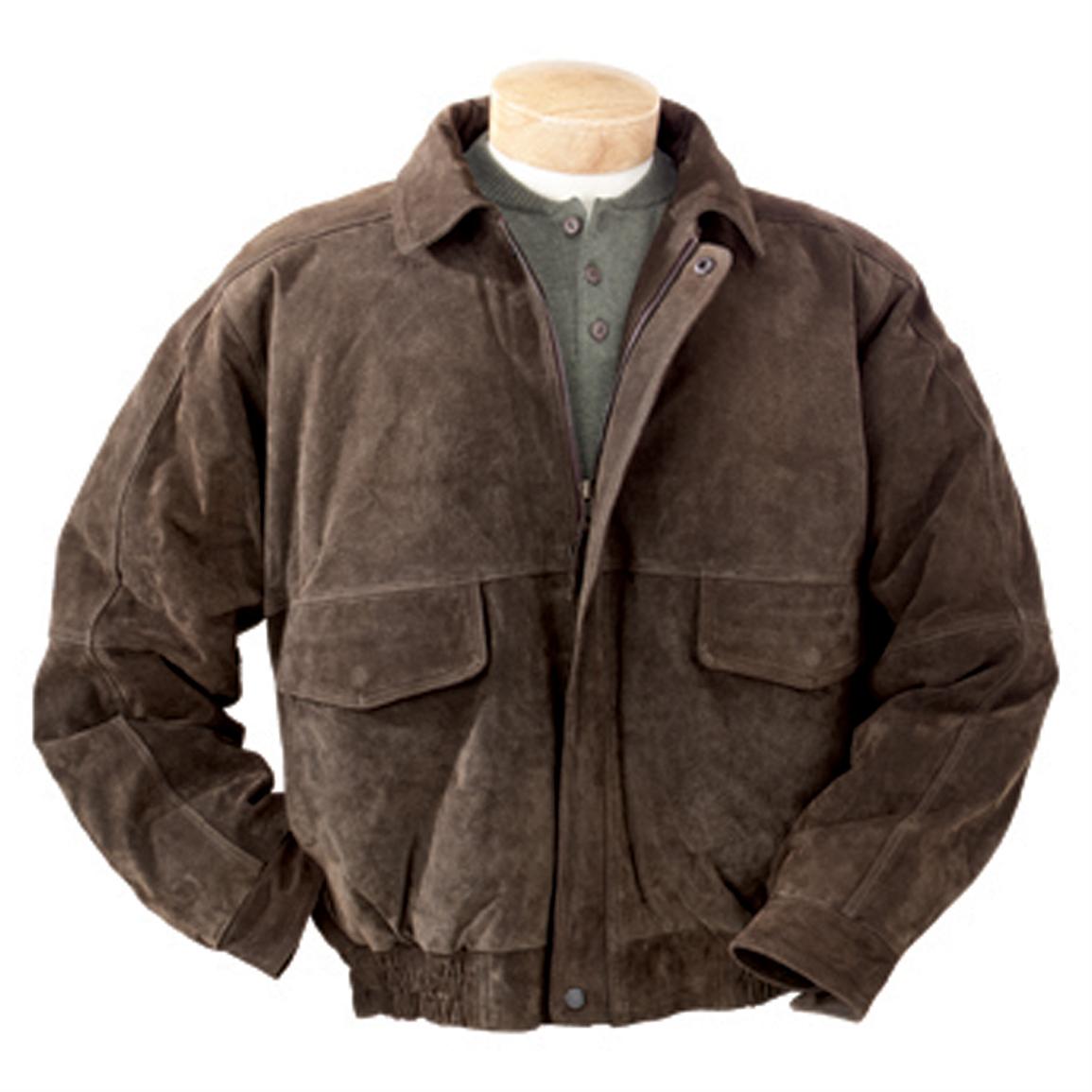 Mens Burks Bay® Suede Bomber Jacket Brown 177225 Insulated Jackets And Coats At Sportsmans 