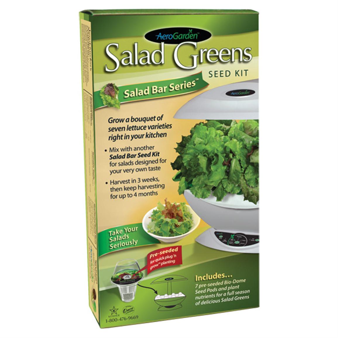 AeroGrow® Salad Greens 7 - pod Seed Kit - 177397, Accessories at