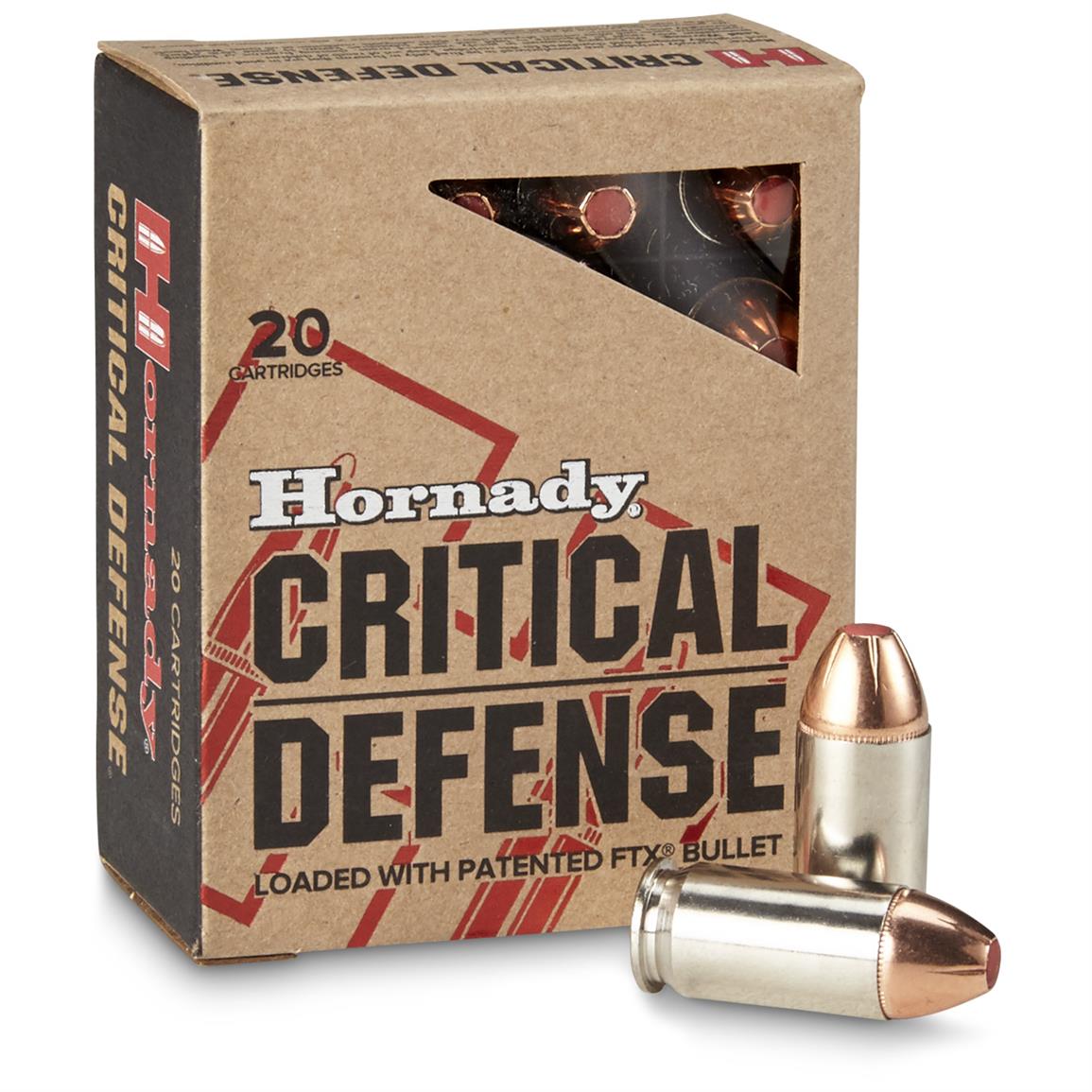 Hornady Critical Defense 45 Acp Ftx 185 Grain 20 Rounds 180237