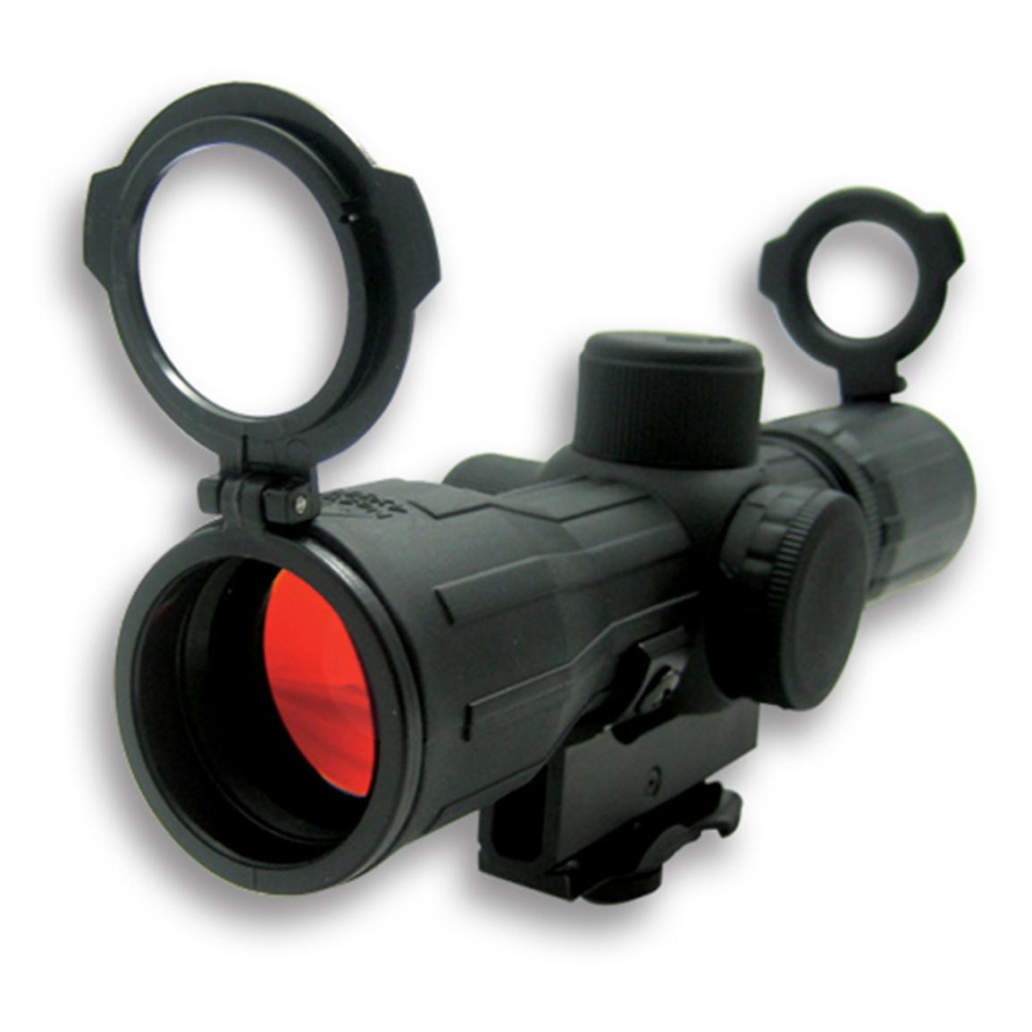 Ncstar X E Red Green Illuminated Rangefinder Reticle Compact Rubber Tactical Scope Ar