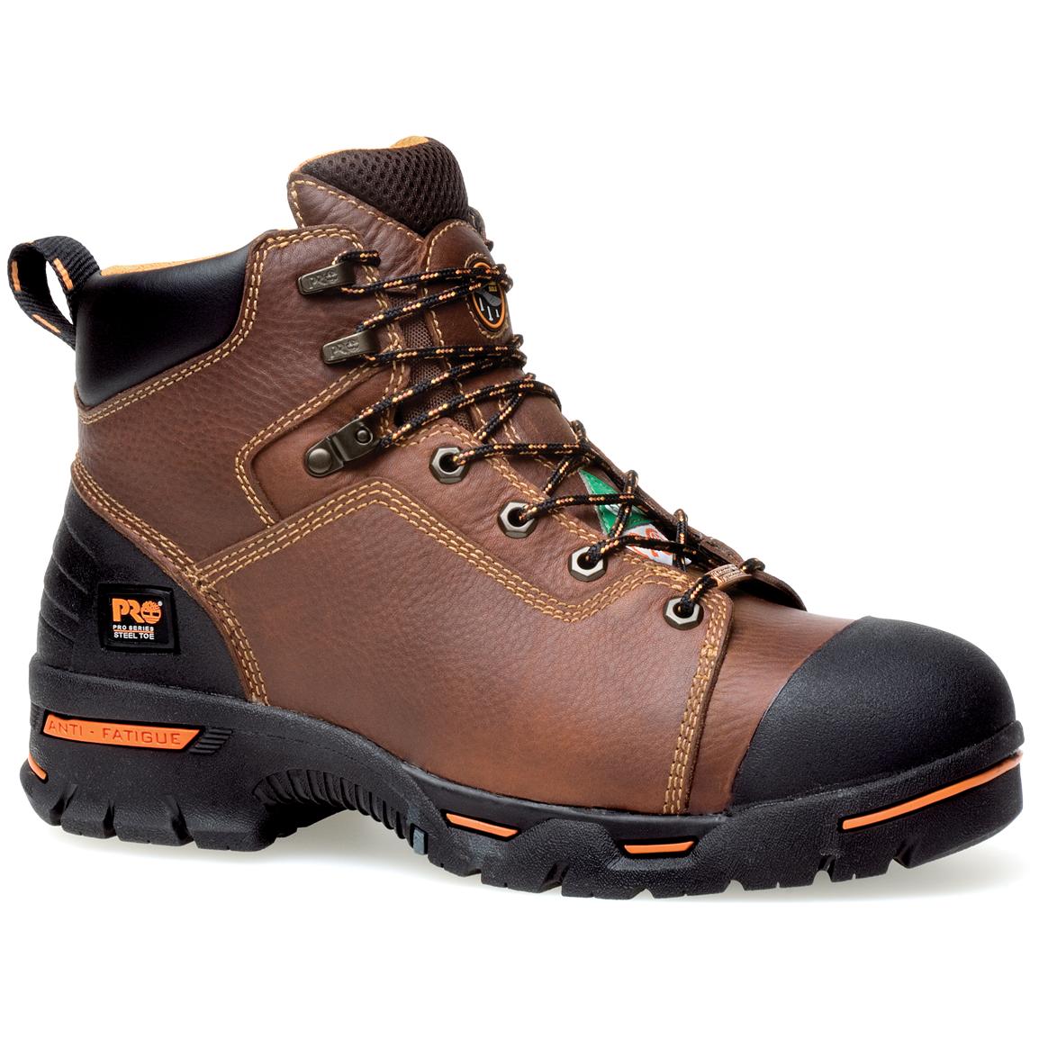 Men's Timberland® Pro® 6" Steel Toe Endurance PR Boots - 183092, Work