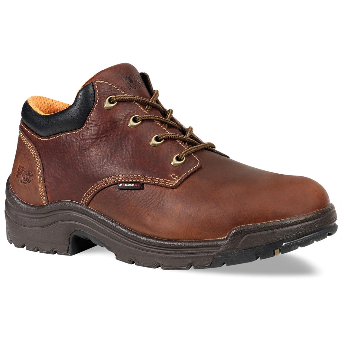 Men's TimberlandÂ® ProÂ® TitanÂ® Soft Toe Oxford Shoes, Haystack Brown - 183144, Casual Shoes at 