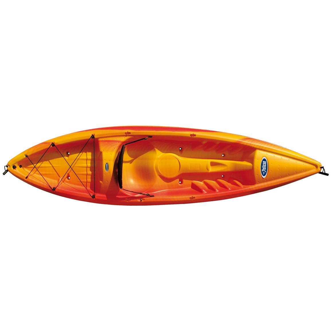 Pelican™ Apex 100 Kayak, Yellow / Green - 183754, Canoes & Kayaks at Sportsman's Guide