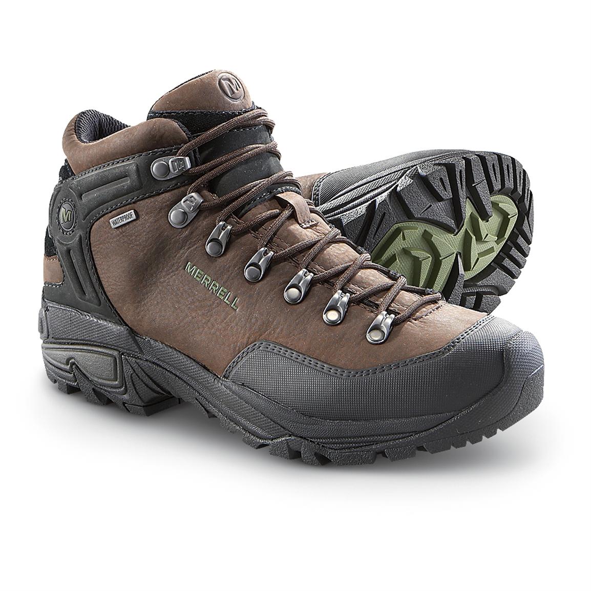 Men's Merrell® 6" Waterproof Col Mid Hiking Boots, Coffee Bean 183772