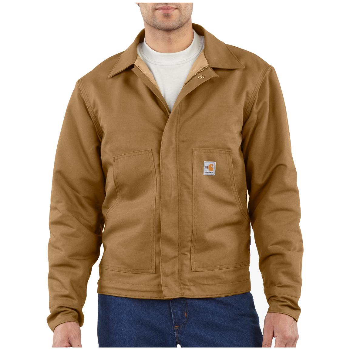 Carhartt® Flame Resistant Quilt Lined Canvas Dearborn Jacket - 184589