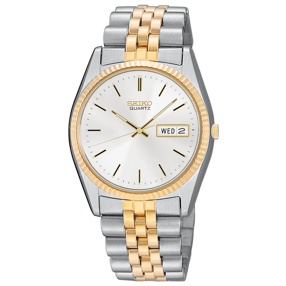Men's Seiko® Two Tone Watch - 187690, Watches at Sportsman's Guide