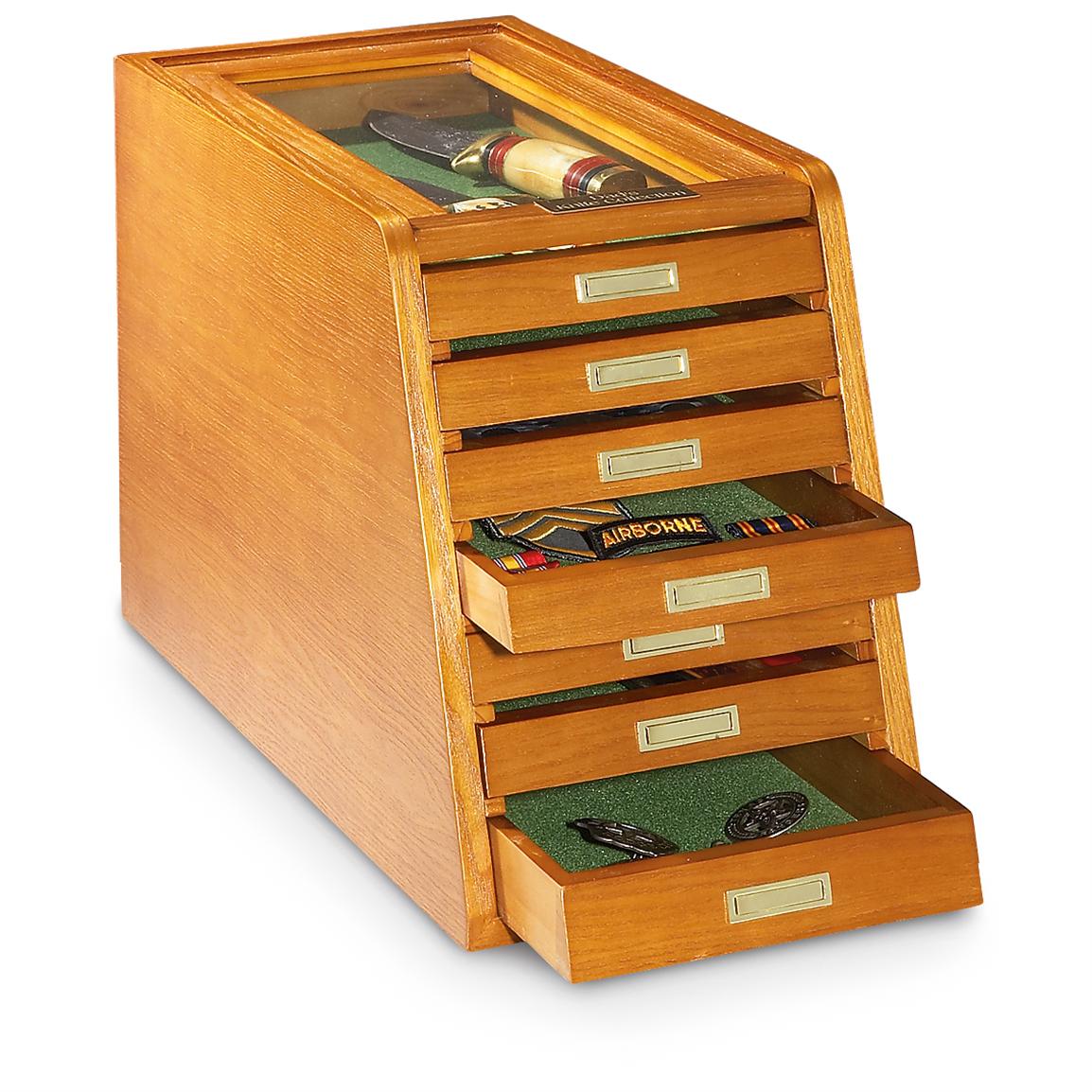 CASTLECREEK Collectors Cabinet Display Case - 648958, Coins 