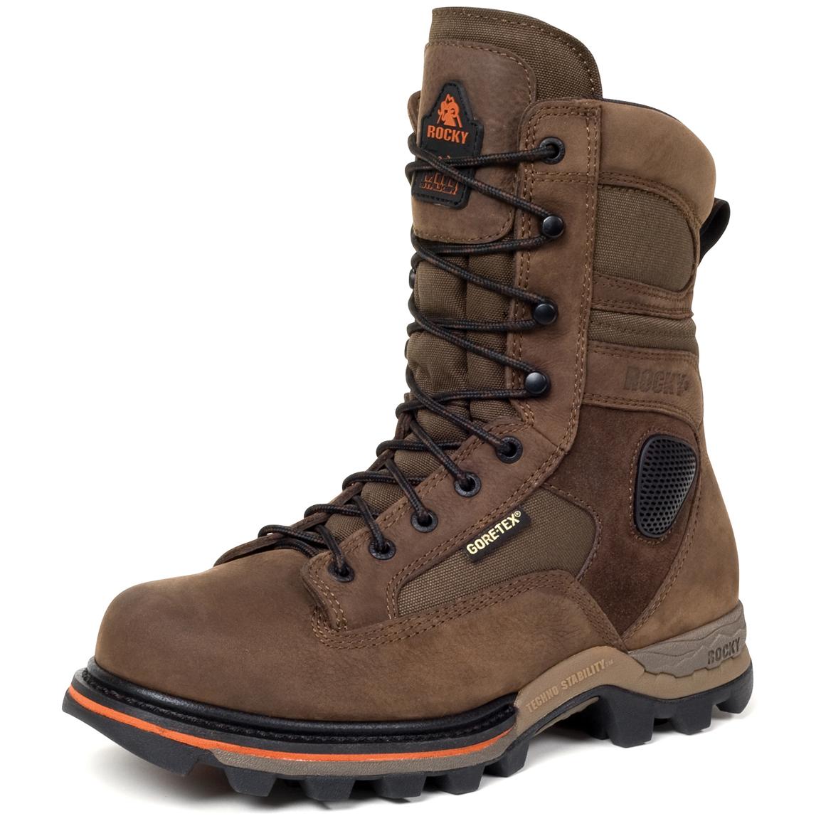 rocky lone star insulated waterproof work boots for men