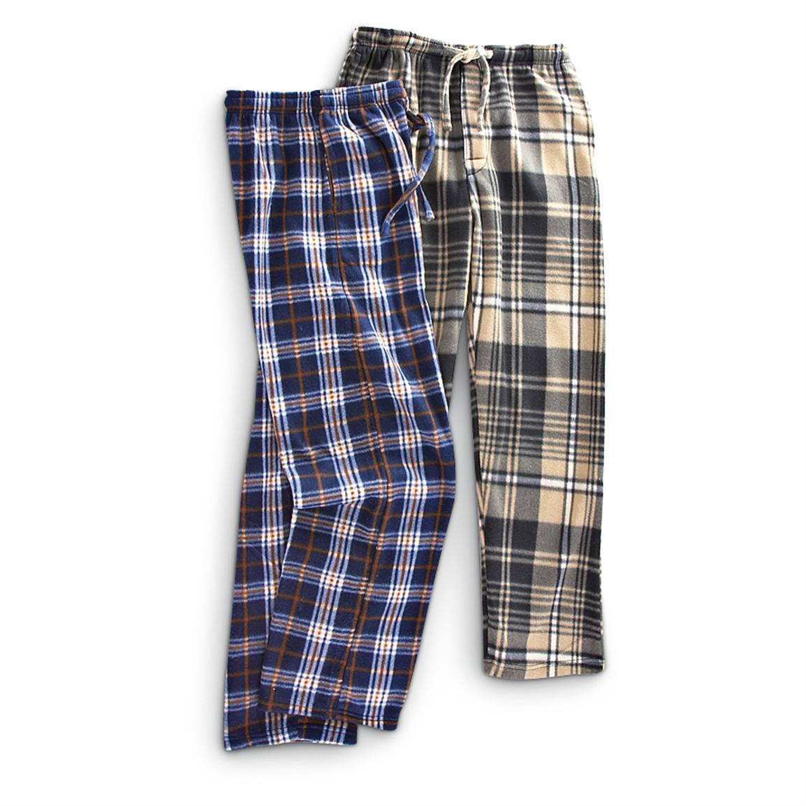 men's heavy fleece pants