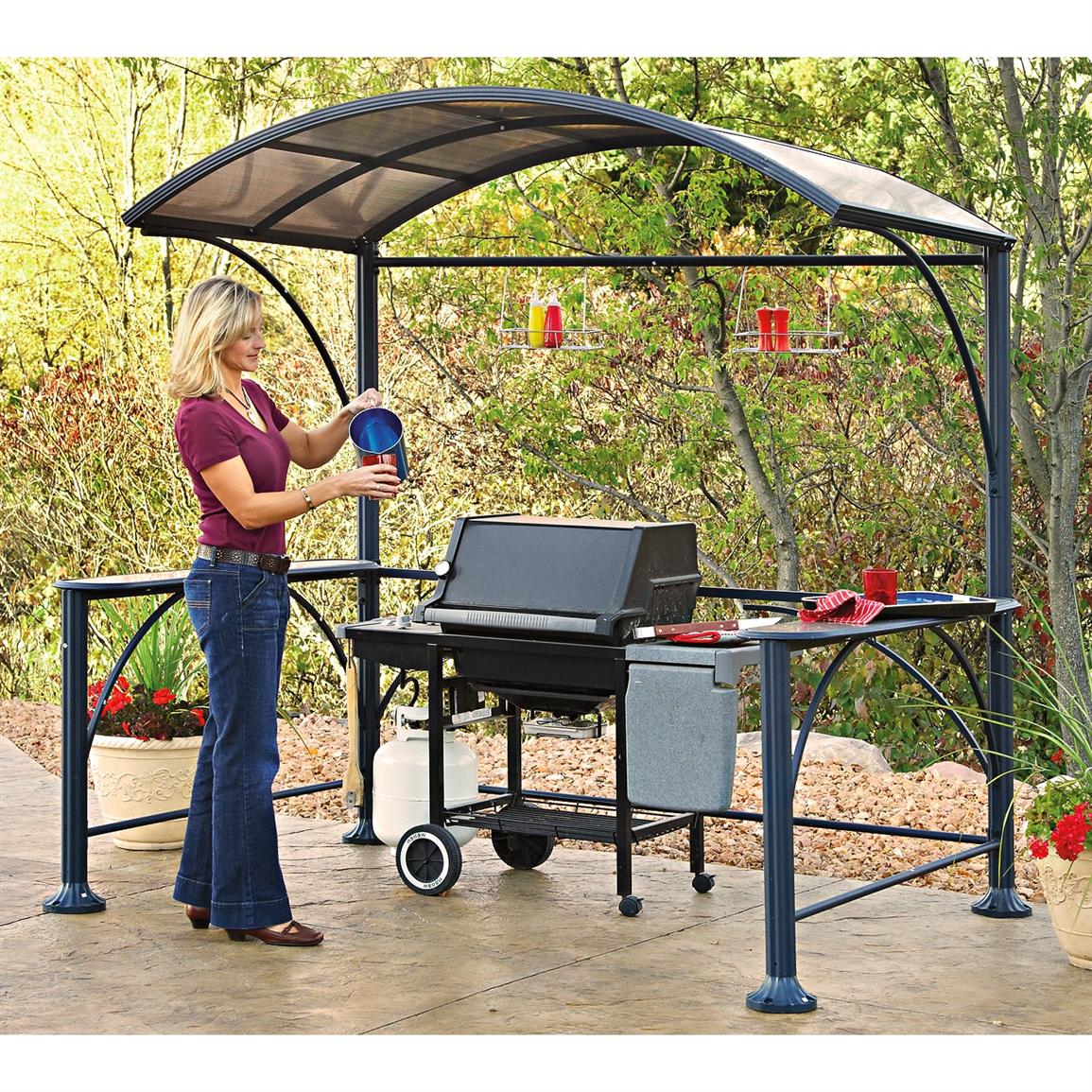 Guide Gear\u00ae Backyard Grill Gazebo  197167, Gazebos at Sportsman\u002639;s Guide