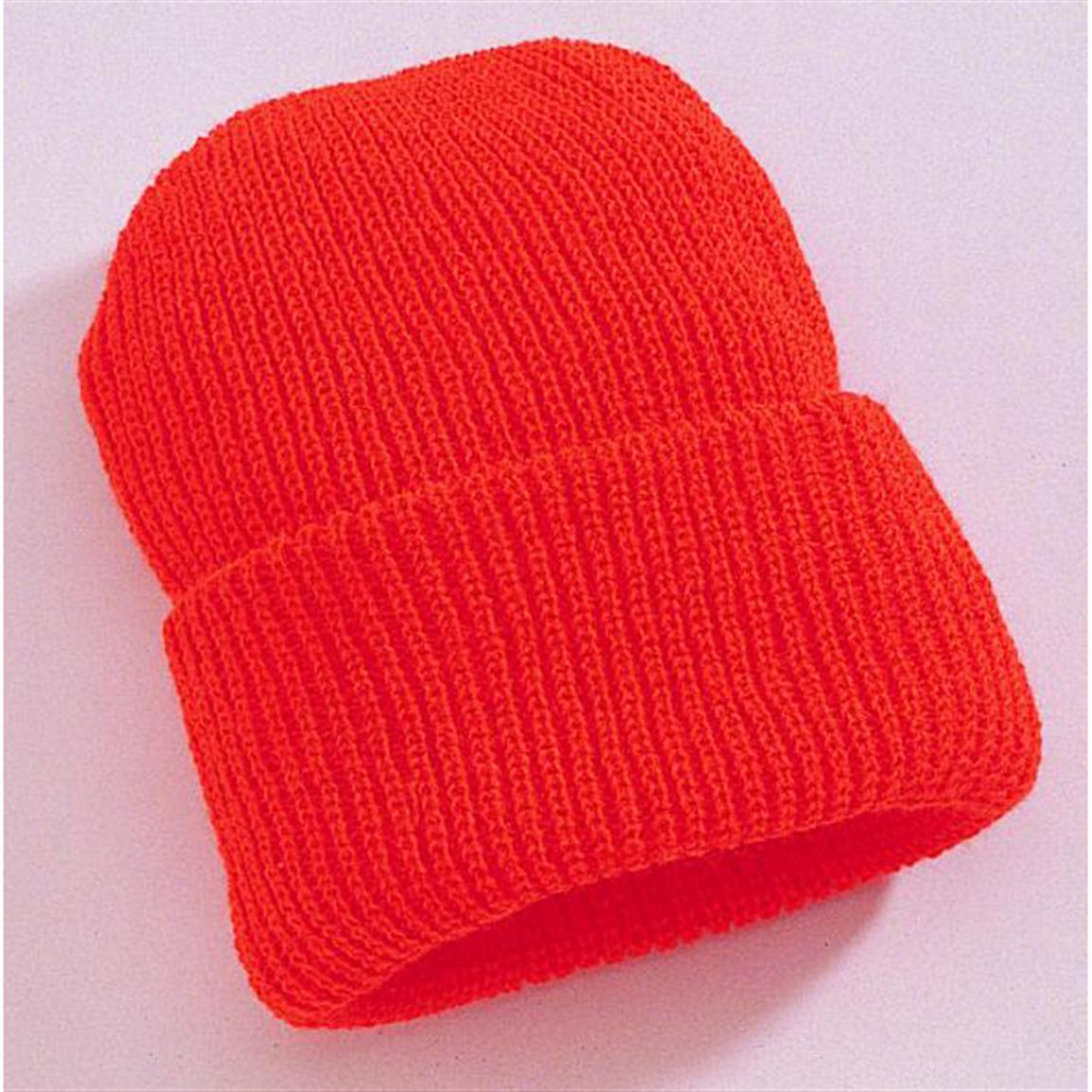 Outdoor Cap® Heavy Duty Knit Watch Cap, Blaze Orange 199323, Hats