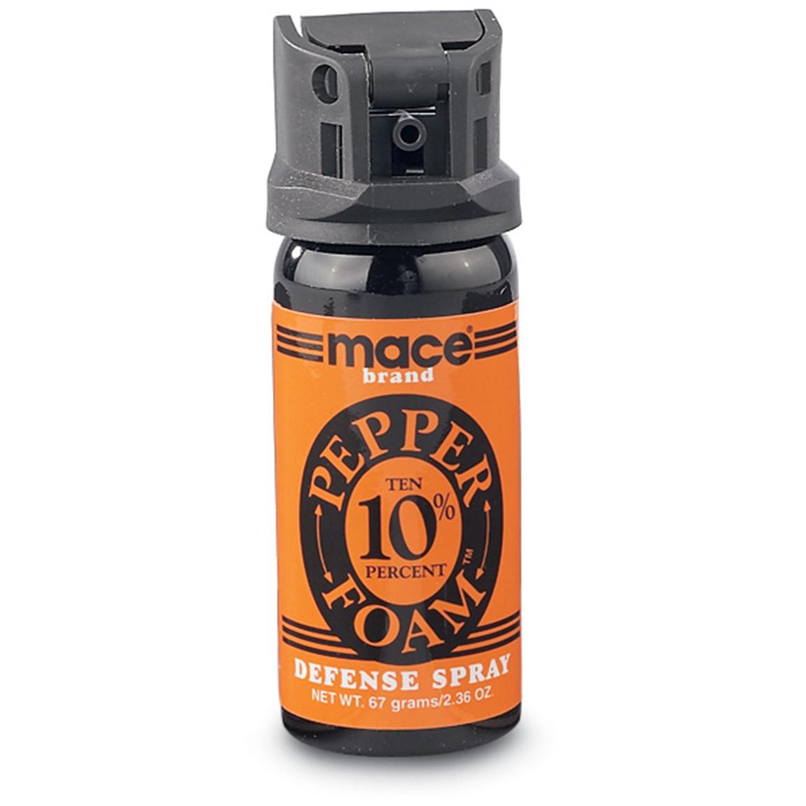 2 Pk Of Mace Pepper Foam 117608 Pepper Sprays At Sportsman s Guide