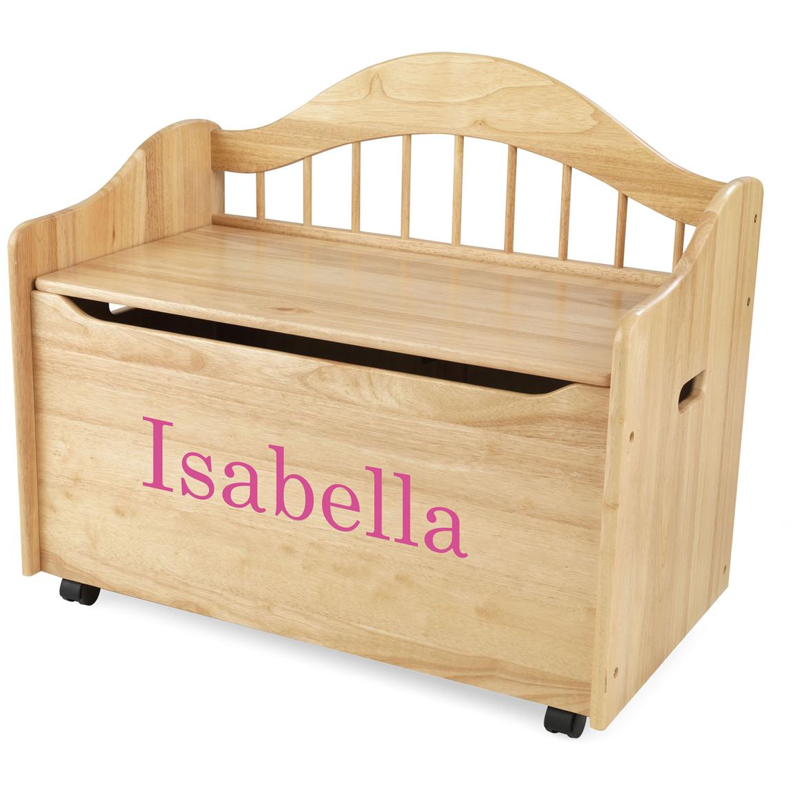 personalised toy box and chair