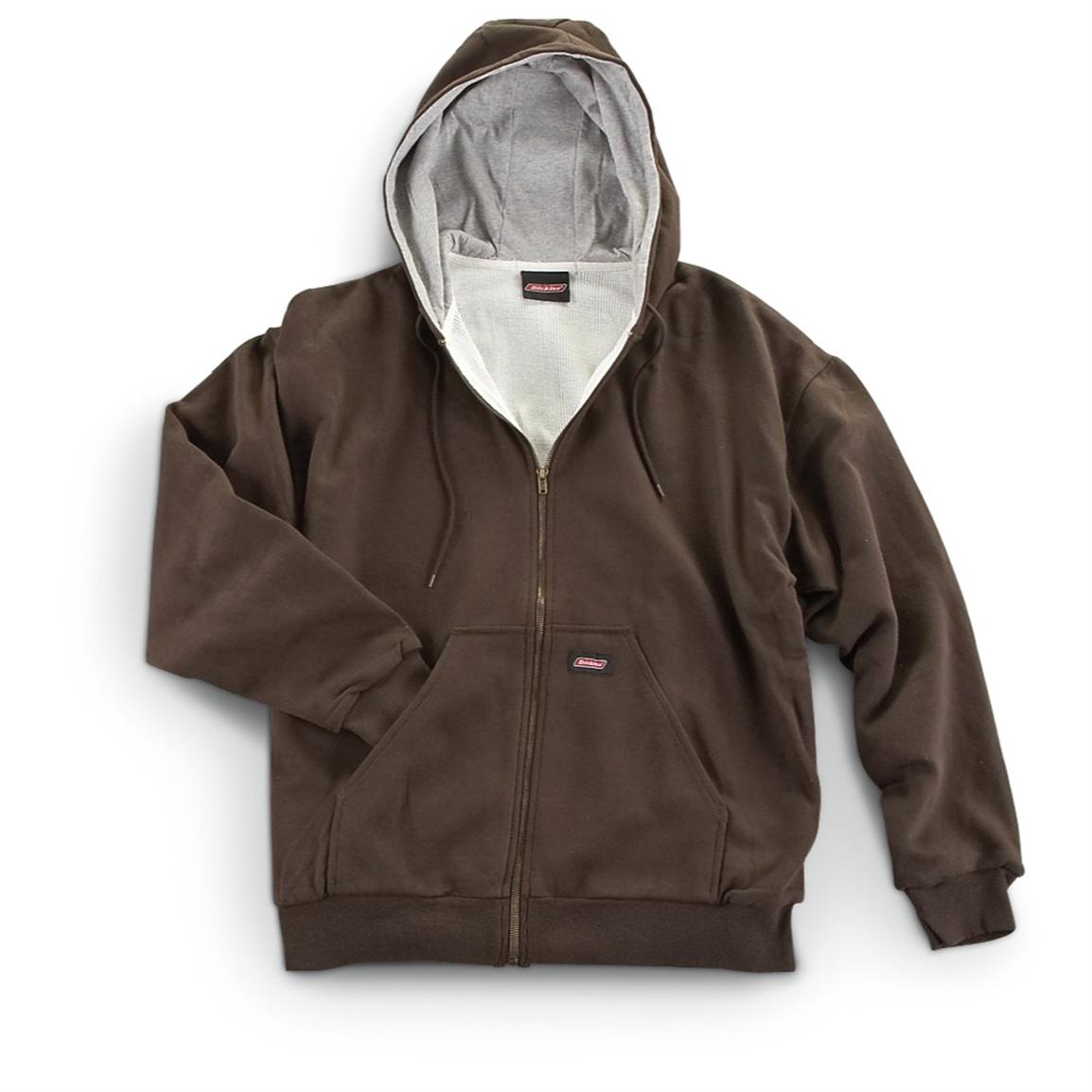 dickies thermal lined hooded sweatshirt