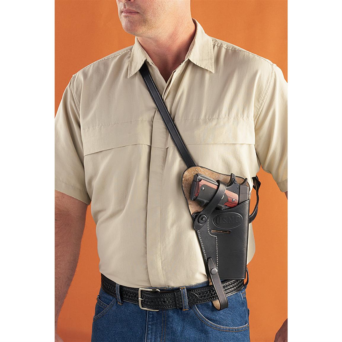 Usmc Military 1911 Shoulder Holster Black 20228 Holsters At Sportsmans Guide 5780