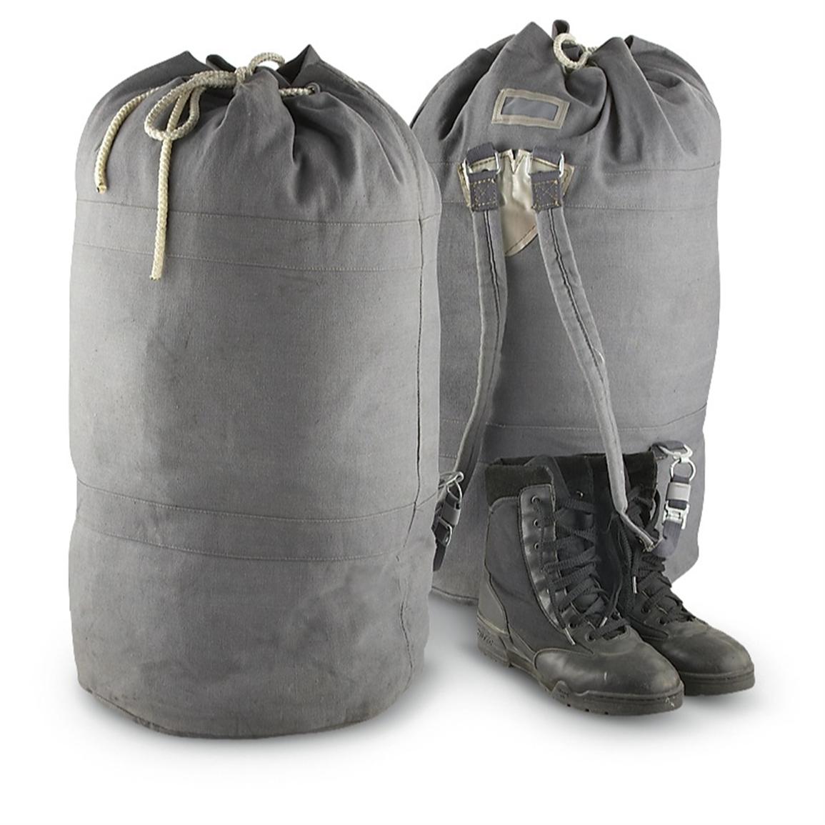 2 Used East German Military - issue Duffle Bags - 203403, Duffle Bags at Sportsman&#39;s Guide