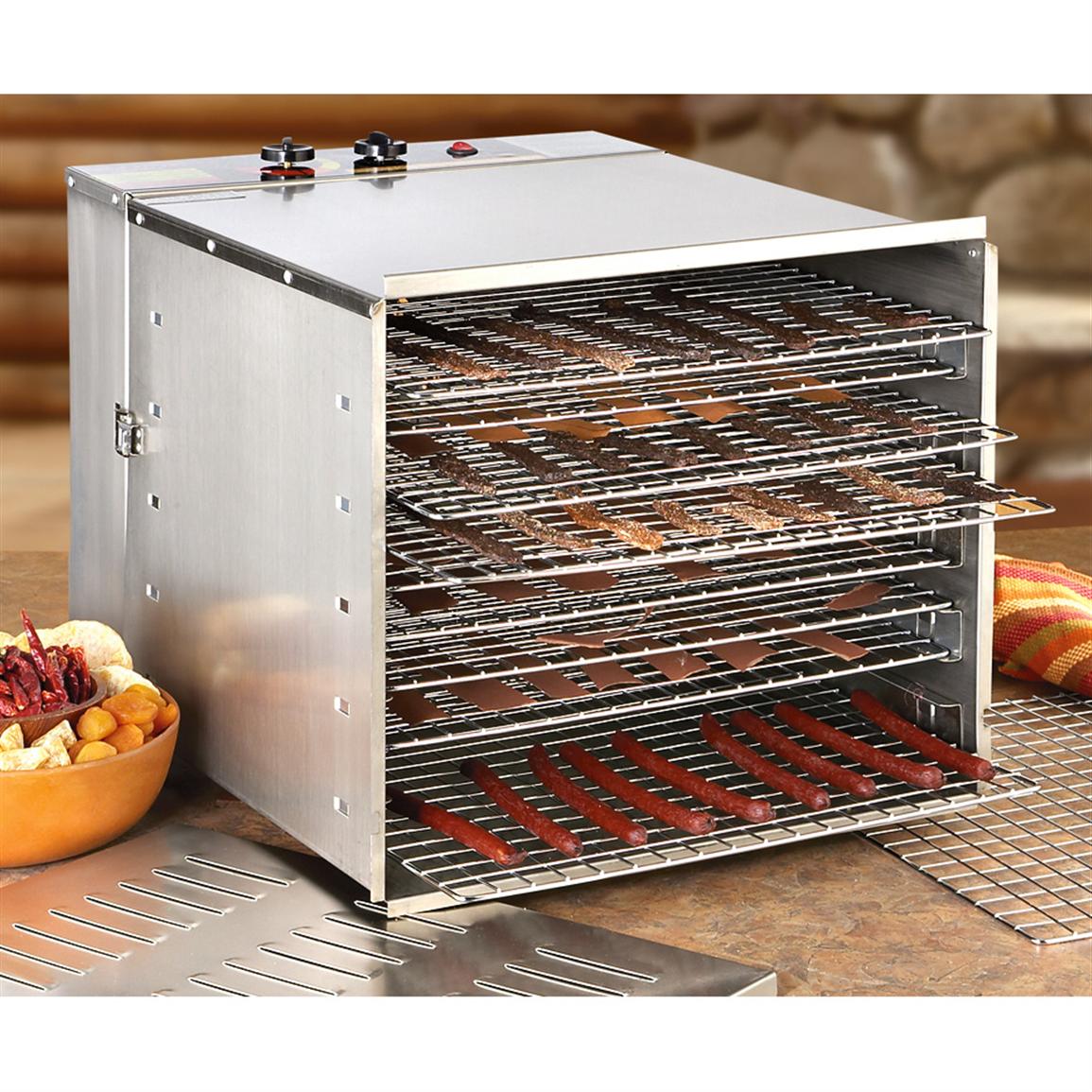 Guide Gear Food Dehydrator, Stainless Steel, 10 Tray 205539