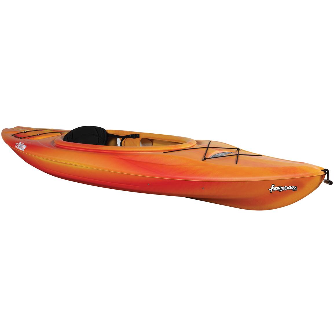 Pelican™ Freedom 100 Kayak, Yellow / Red - 206245, Canoes & Kayaks at Sportsman's Guide1154 x 1154