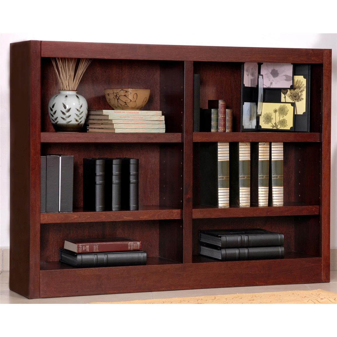 ... Furniture / Office / Concepts in Wood Double - wide 6 - shelf Bookcase