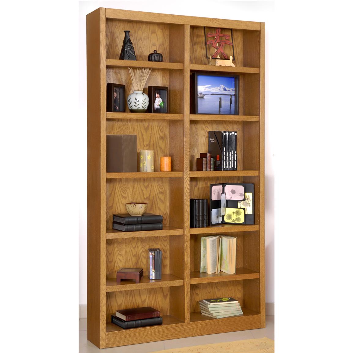 Concepts in Wood Double - wide 12 - shelf Bookcase - 206546, Office at ...
