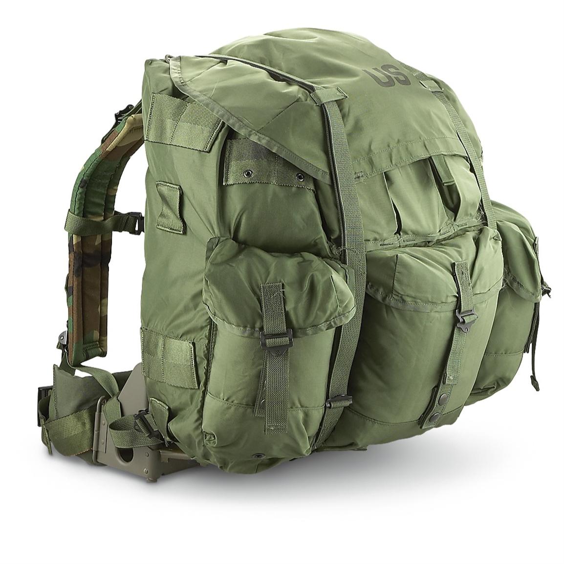 New U.S. Military - issue Large A.L.I.C.E. Pack with Frame and Shelf - 206927, Rucksacks ...