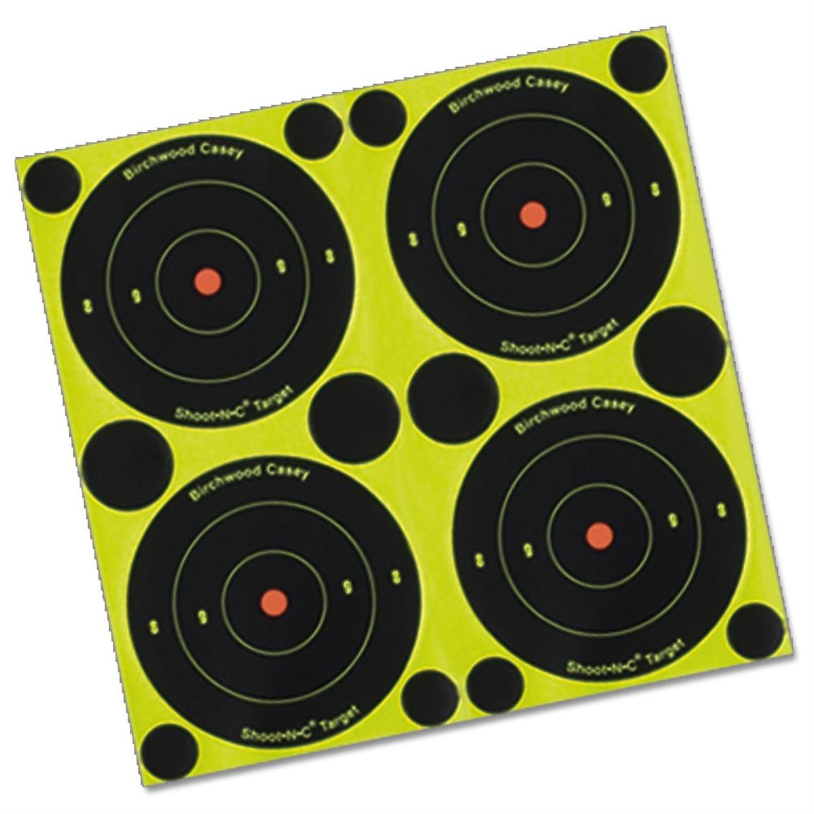 Birchwood Casey® Shoot N C® 3" Bull's Eye Target 1,000 Sheet Pack 208893, Shooting