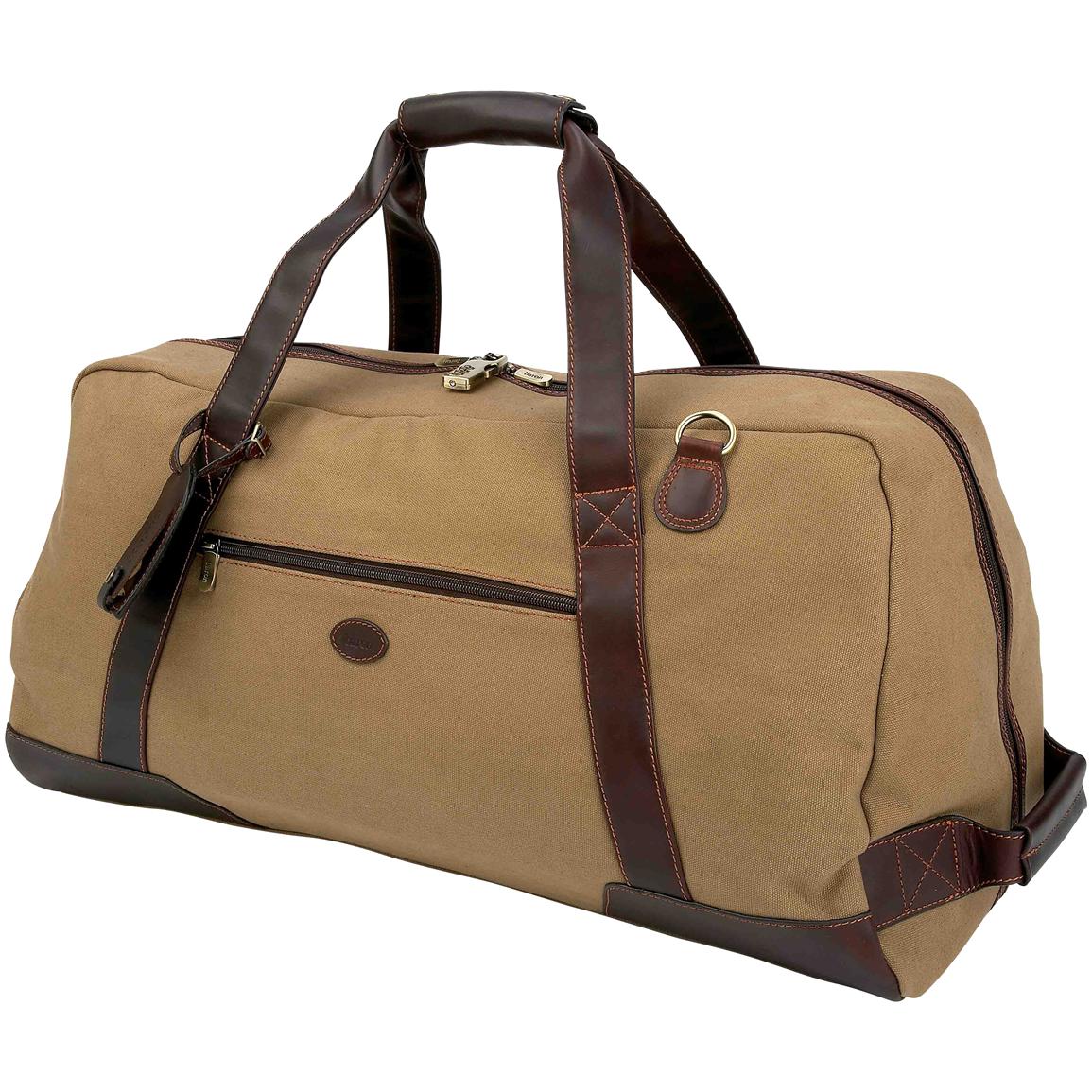 Baron Country® Large Canvas & Leather Duffel Bag - 209109, Gear & Duffel Bags at Sportsman&#39;s Guide