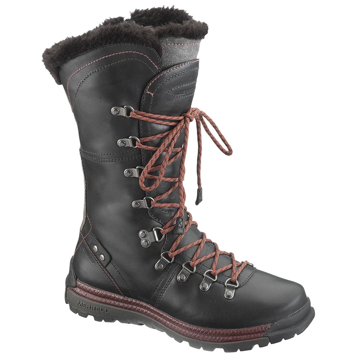 Women&#39;s Merrell® Natalya Waterproof Boots - 211952, Winter & Snow Boots at Sportsman&#39;s Guide