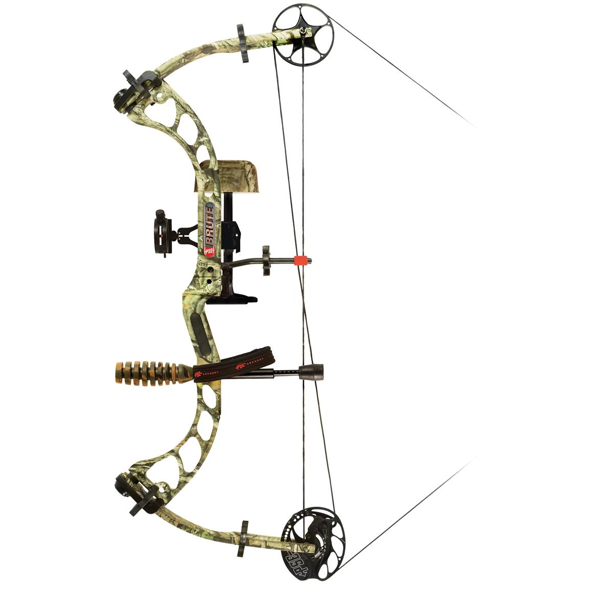 Ready - To - Shoot PSE® Brute HP Right Hand Compound Bow Package ...