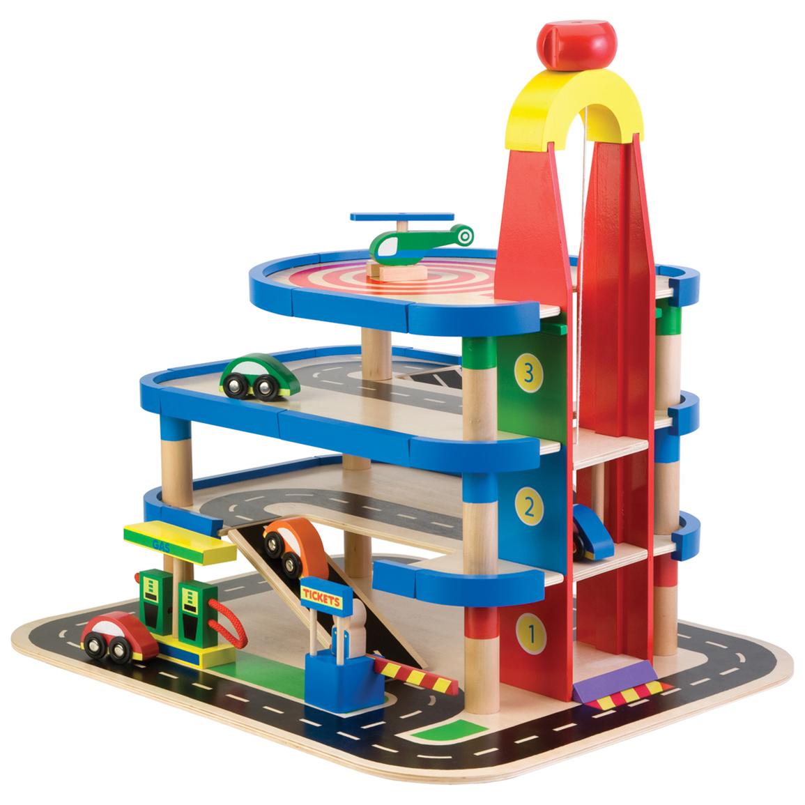Children's Wooden Toy Parking Garage from Alex® - 213526 ...