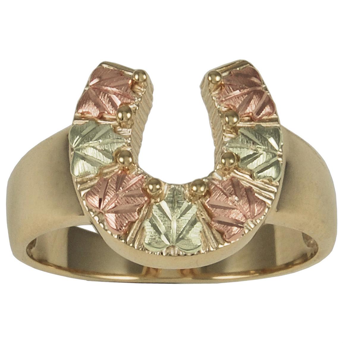 Women's Coleman® Black Hills Gold 10K Horseshoe Ring 217091, Jewelry
