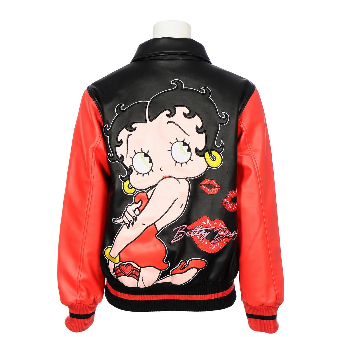Women's Excelled® Betty Boop Faux Leather Jacket - 218289, Insulated