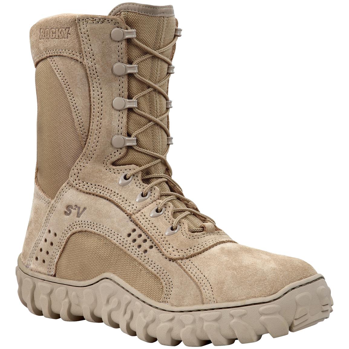 Men's RockyÂ® S2V Steel Toe Military Boots - 218842, Combat & Tactical Boots at Sportsman's Guide