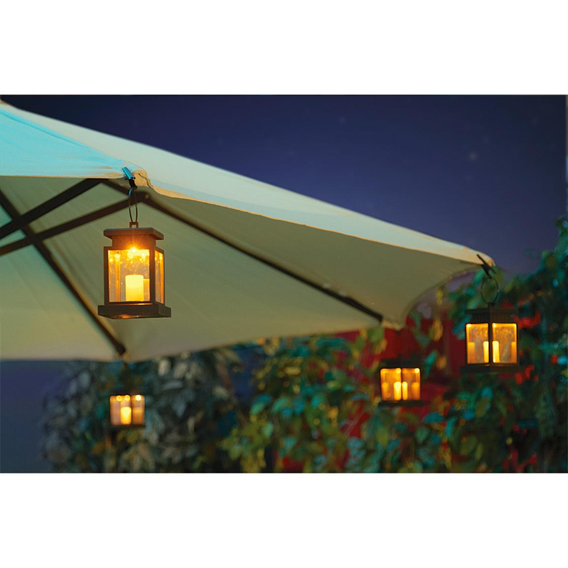 Solar Patio Umbrella Clip Lights 219378, Solar & Outdoor Lighting at