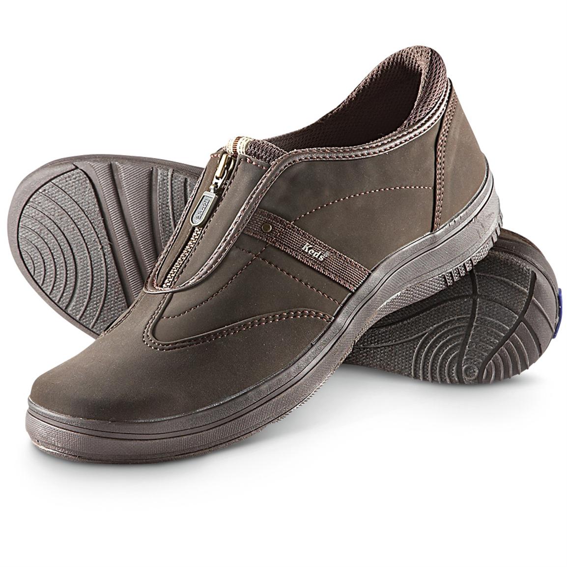 Women's Keds® Zippy Slip on Shoes, Brown 219676