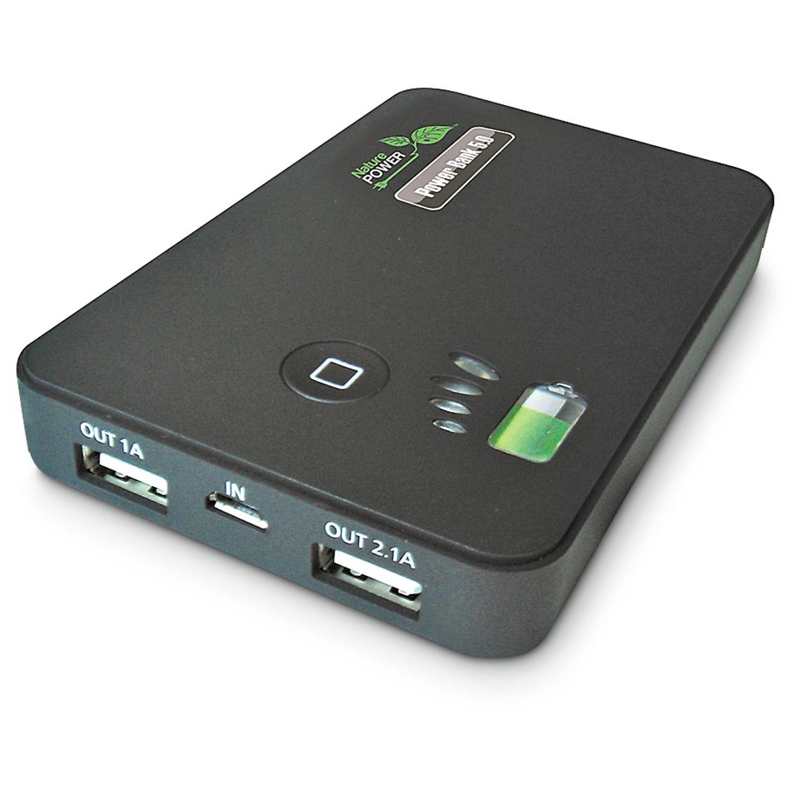 Nature Power Power Bank 5.0 Dual USB Charger