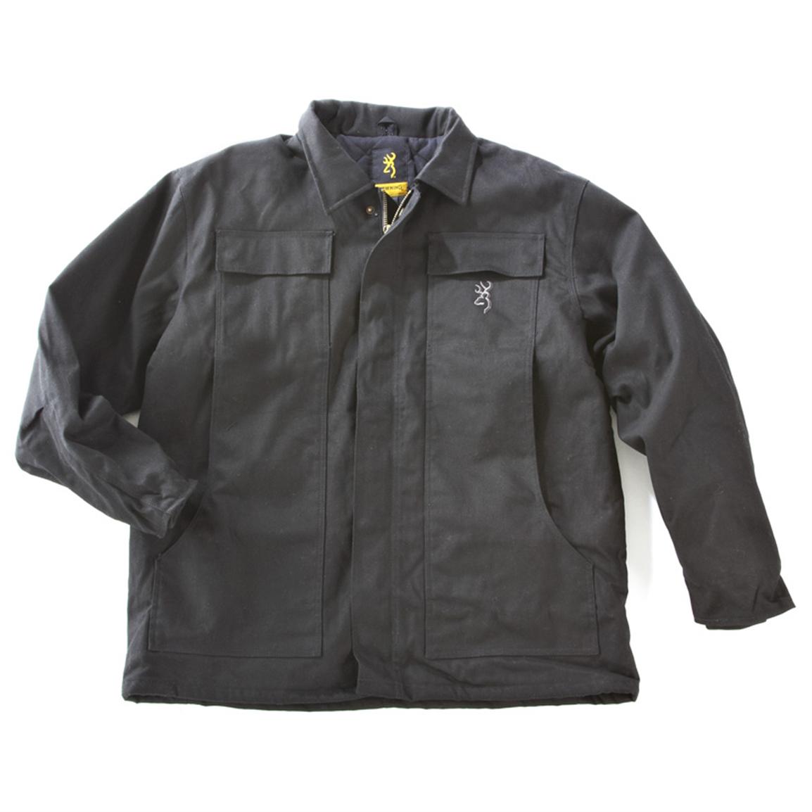 Browning® Canvas Work Jacket, Black - 222180, Insulated Jackets & Coats