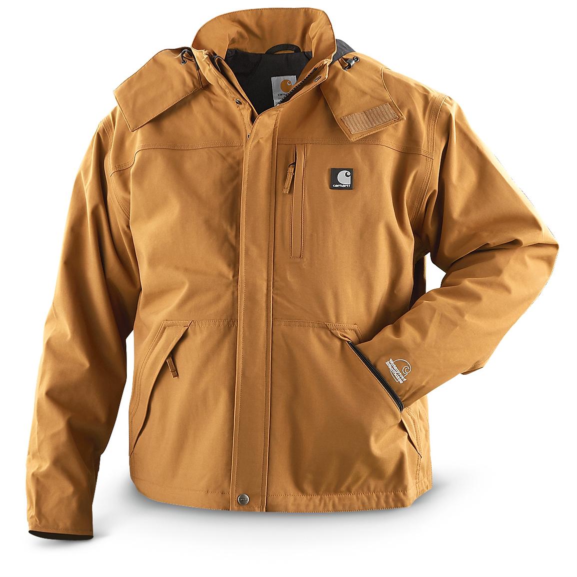 Carhartt® Waterproof Jacket, Brown - 222219, Insulated Jackets & Coats