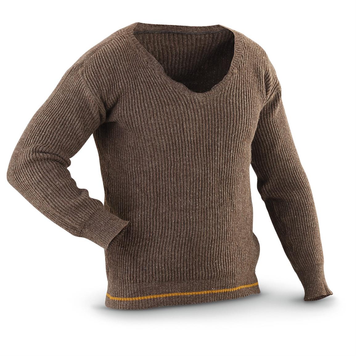 4 Used Swedish Military Surplus Wool Sweaters 223016, Sweaters at
