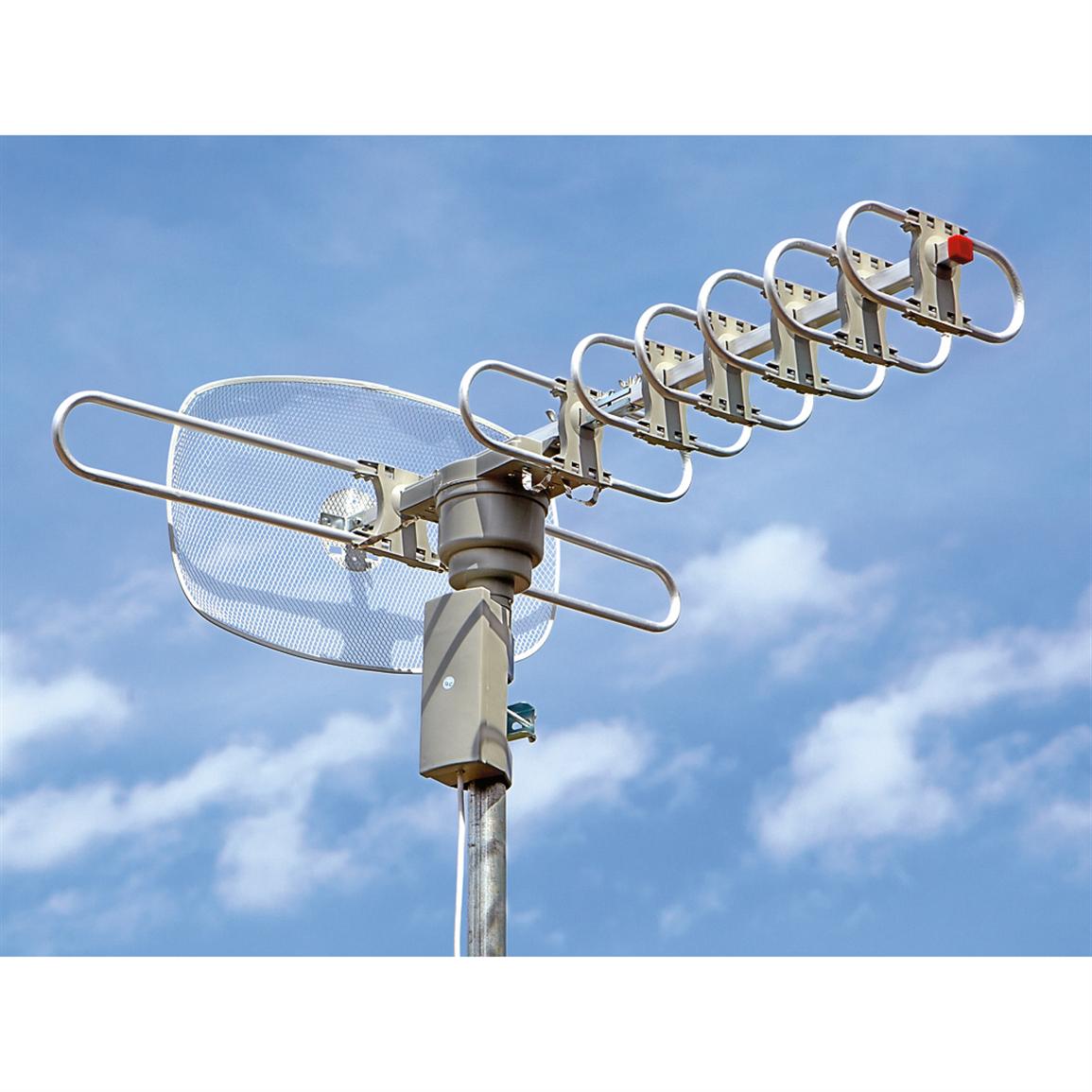 Elite Hdtv Outdoor Antenna With Remote 224813 At Sportsman S Guide