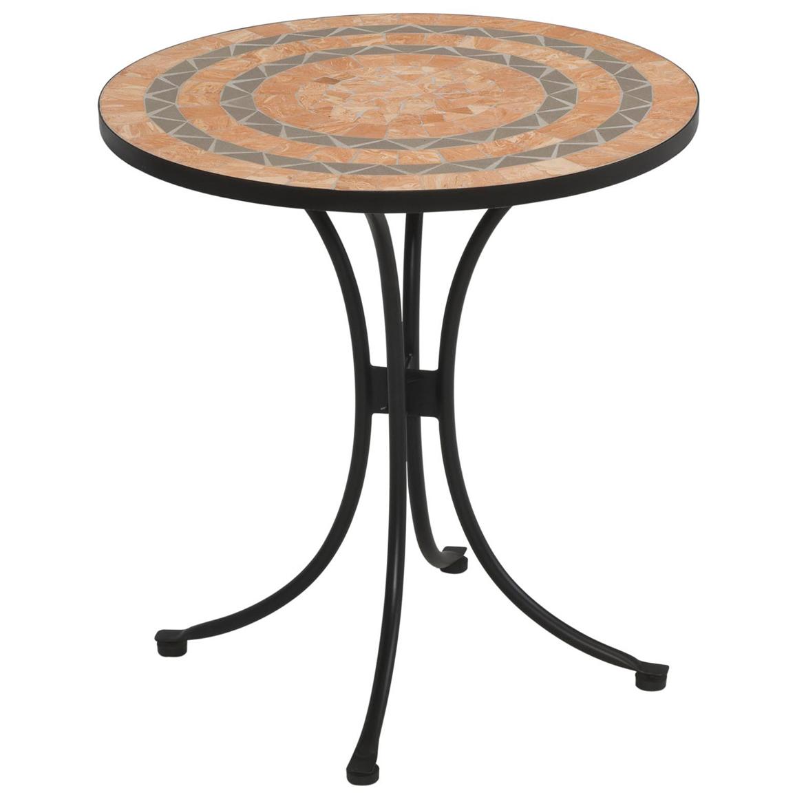 Terra Cotta Tile Top Outdoor Bistro Table - 225048, Patio Furniture at