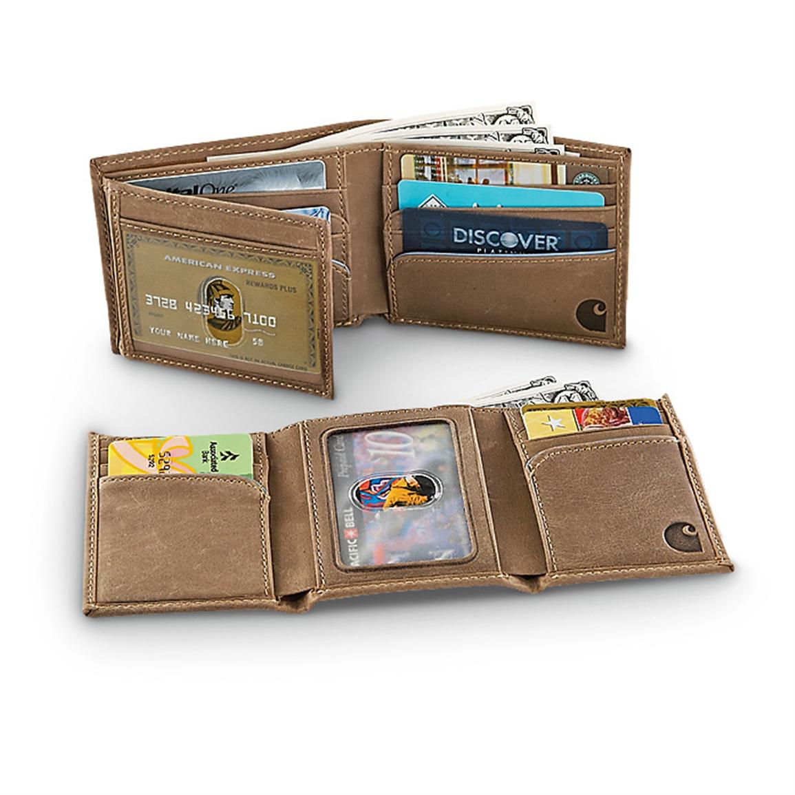 Carhartt® Leather Wallet - 225854, Wallets at Sportsman&#39;s Guide