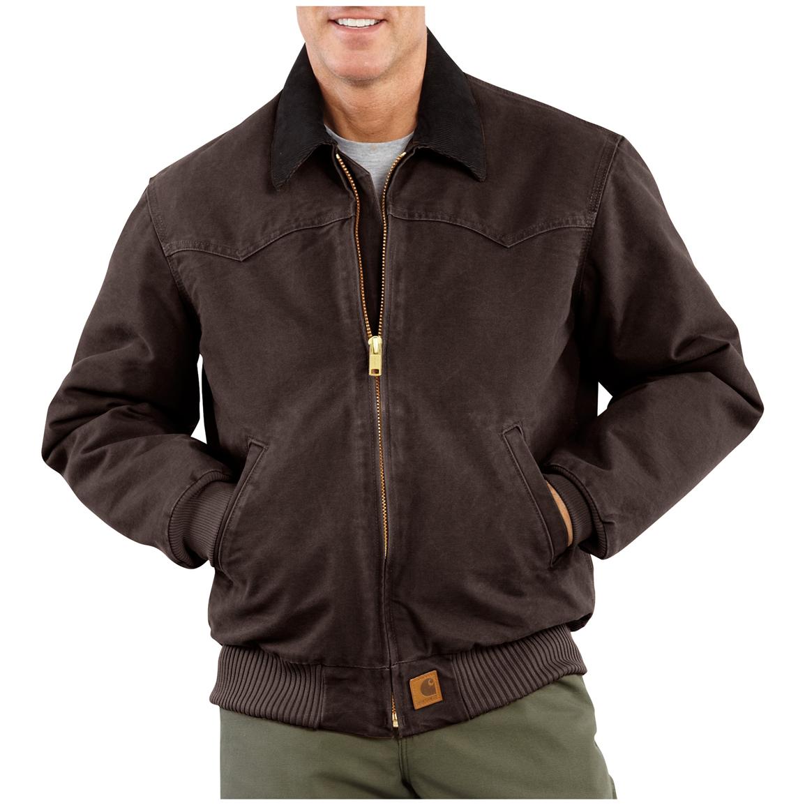 Men's Carhartt® Sandstone Santa Fe Jacket - 227112, Insulated Jackets & Coats at Sportsman's Guide