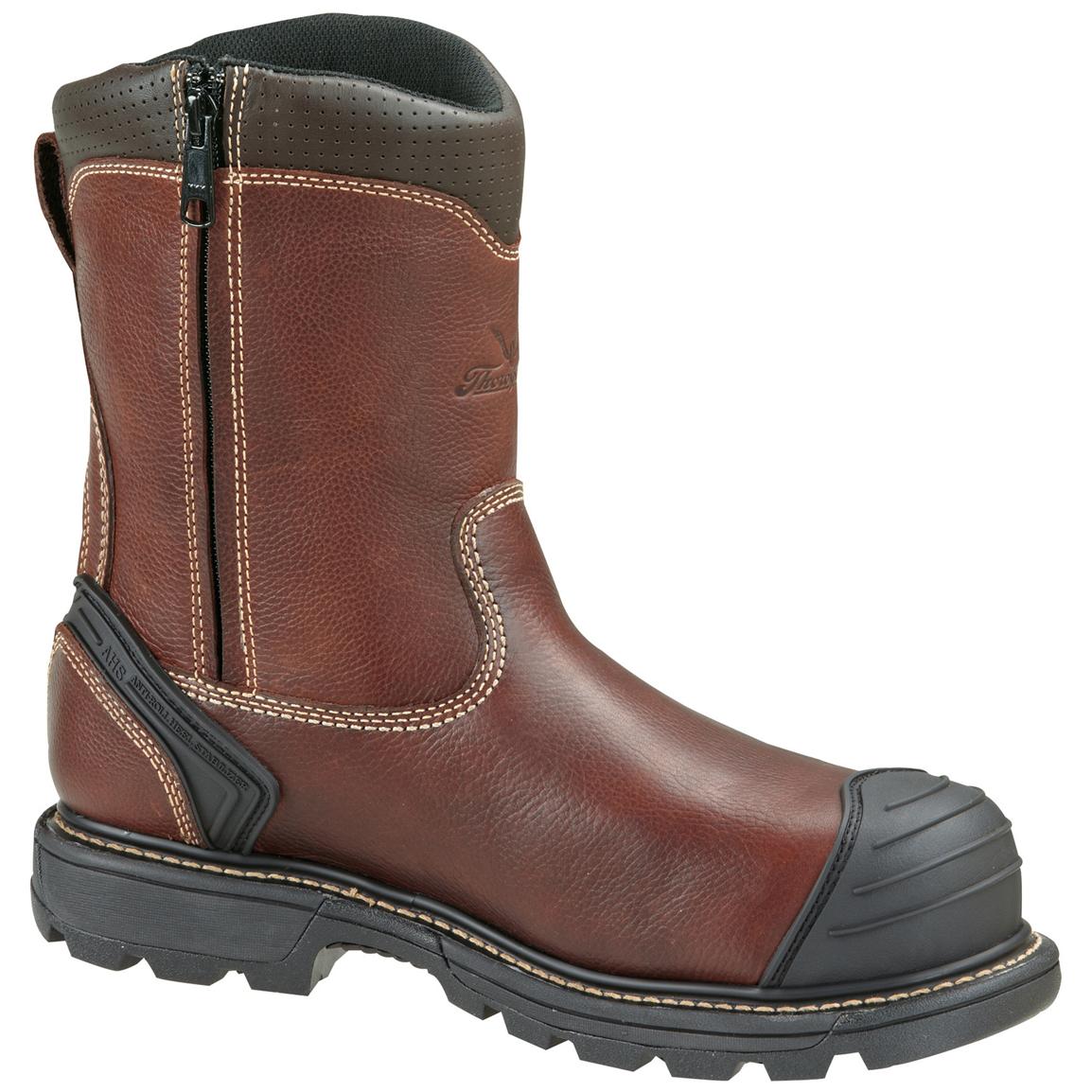 Men's Thorogood® 8" Side zip Composite Toe Wellington Work Boots