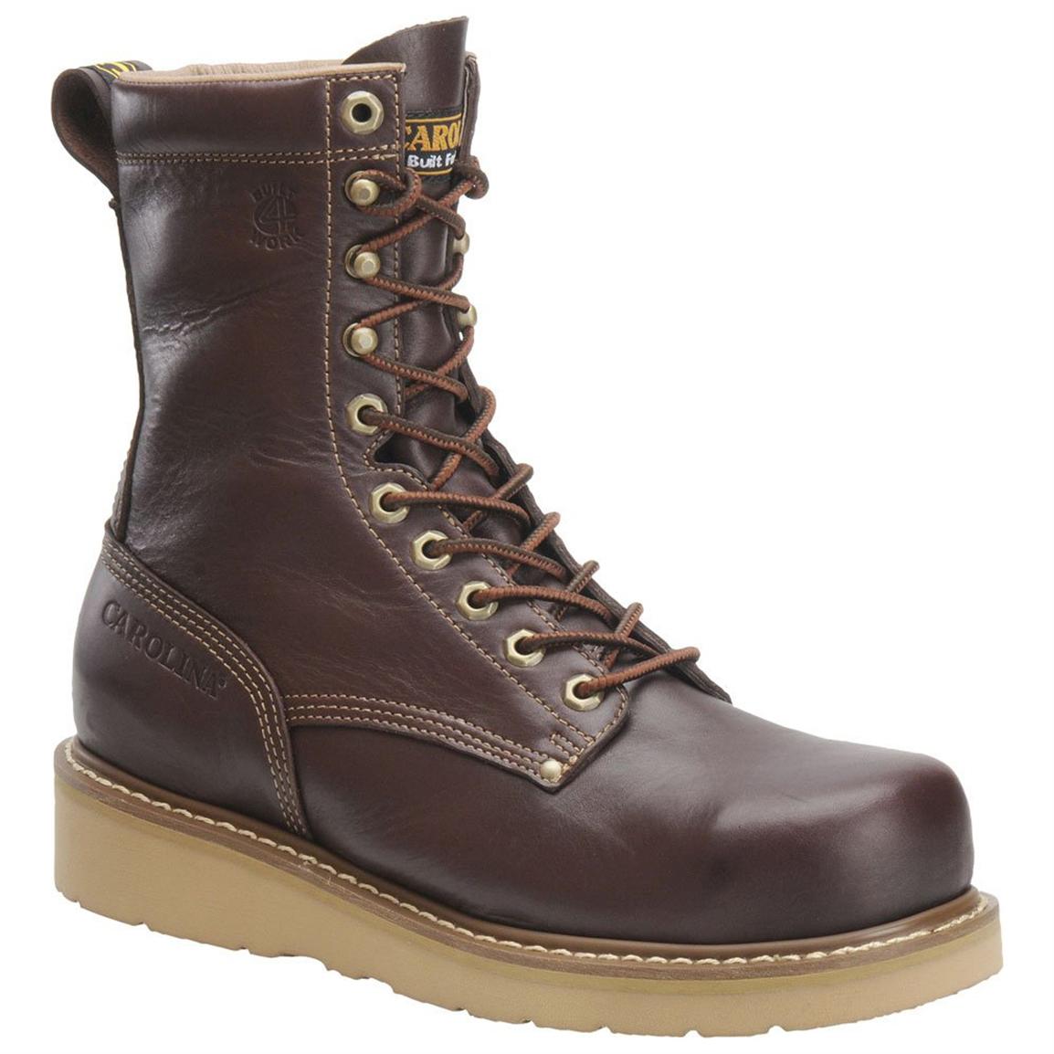 Men's CarolinaÂ® Steel Broad Toe Wedge Work Boots - 227417, Work Boots at Sportsman's Guide