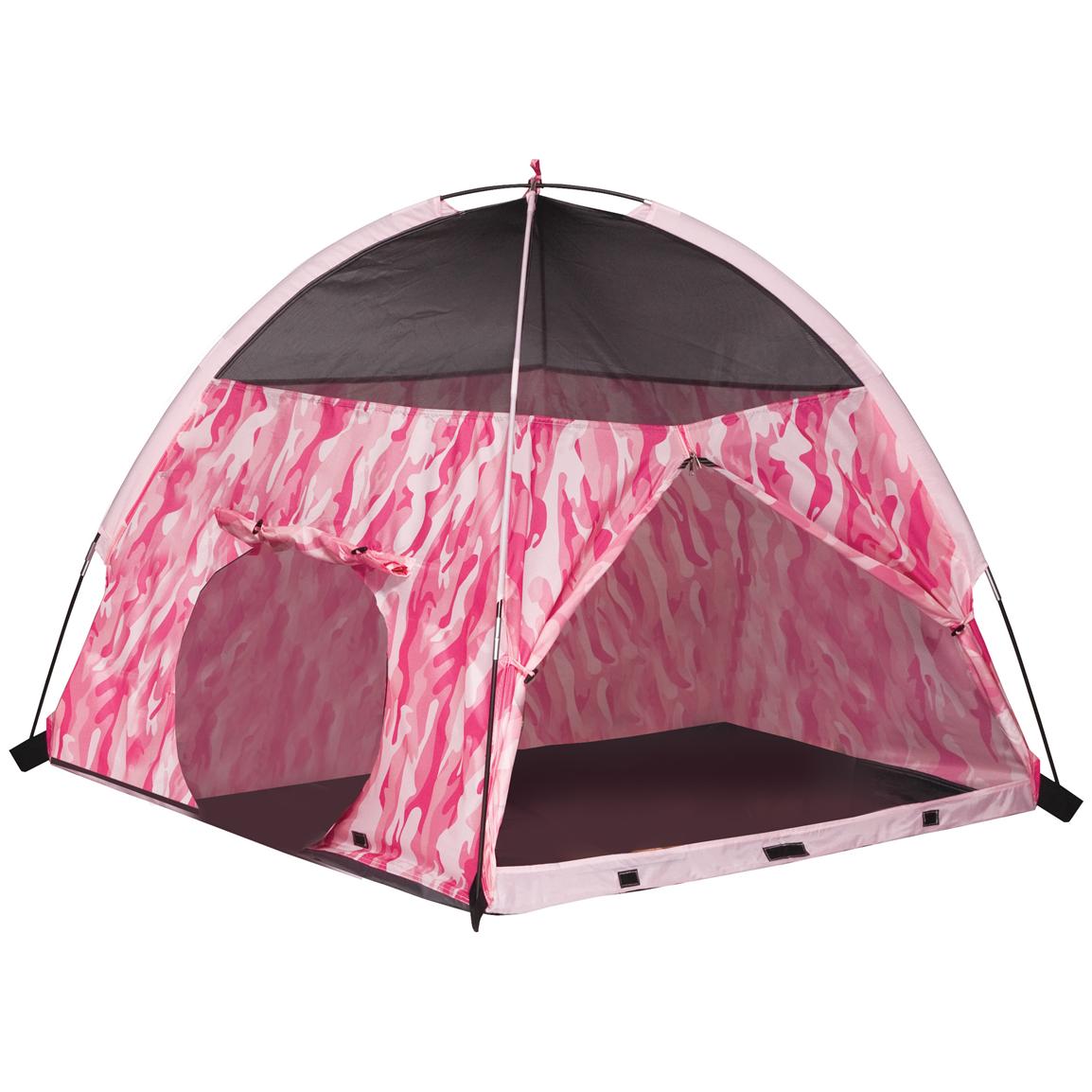 Pacific Play Tents Pink Camo Tent Tunnel Combo  514849, Toys